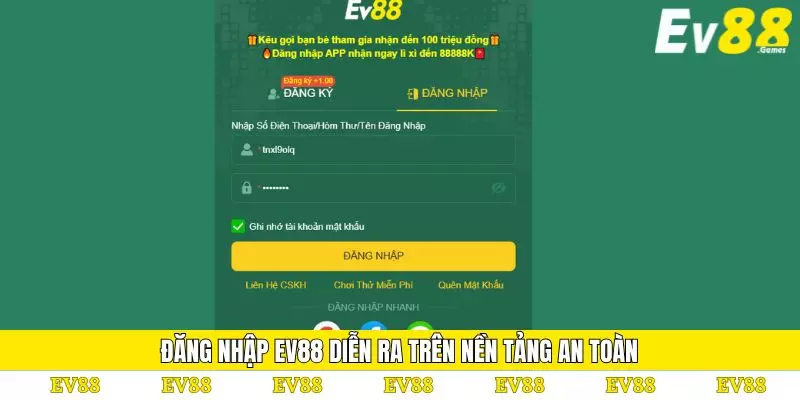 Đăng Nhập EV88 - Khám Phá Toàn Diện Thao Tác 2025 2 Đăng nhập EV88 diễn ra trên nền tảng an toàn
