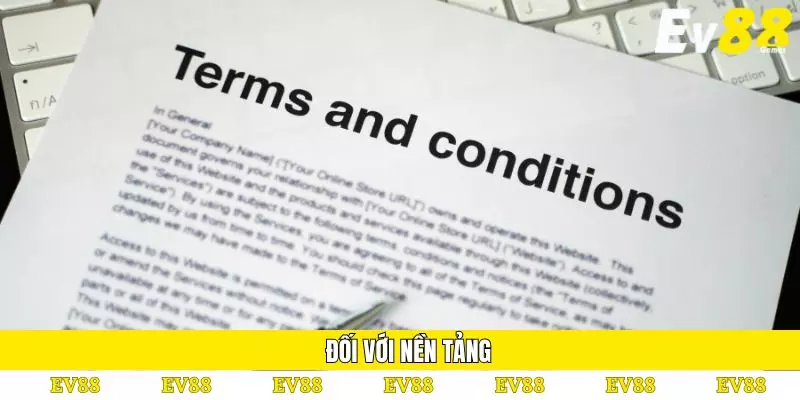 Điều Khoản Điều Kiện 3 Đối với nền tảng