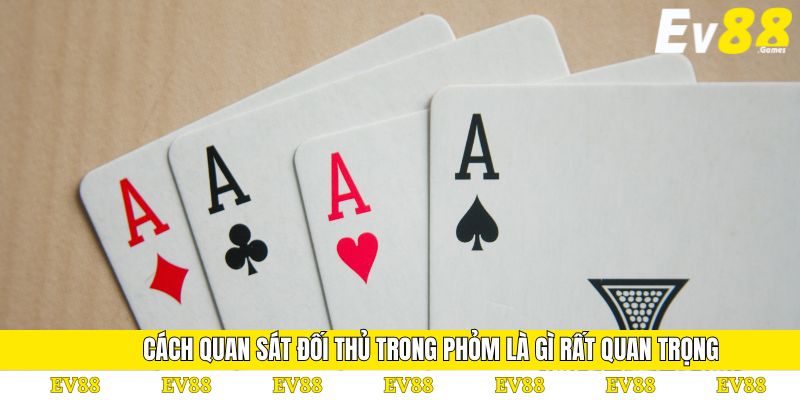 Phỏm Là Gì - Giải Đáp Mọi Thắc Mắc Cho Người Chơi EV88 4 Cách quan sát đối thủ trong phỏm là gì rất quan trọng